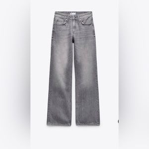 NEOT Zara Mid Rise Wide Leg Light Wash Gray Jeans Womens Size 42 US 10